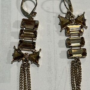 Bow dangle vintage earings